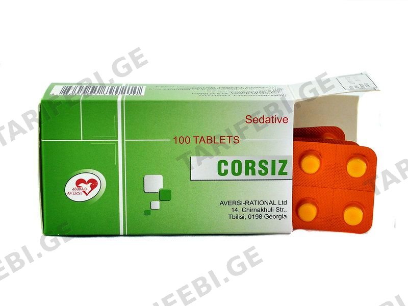 კორსიზი - CORSIZ 100 ტაბლეტი
