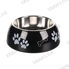ჯამი Flamingo DIVAR PAW PRINT BLACK L 22სმ 900მლ