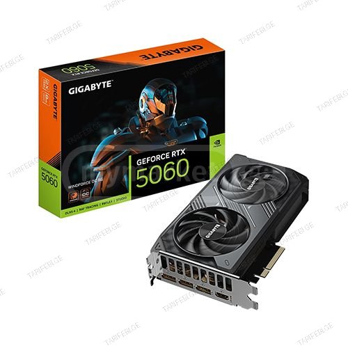 ვიდეობარათი - Gigabyte RTX 5060 Ti 8 GB WindForce
