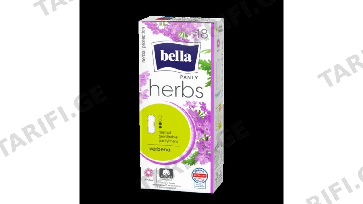 BELLA-ბელა ყოველდღიური საფენი 4413 Panty Herbs Deo Fresh Verbena N18