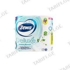 ტუალეტის ქაღალდი Zewa Deluxe 4ც ჟასმინი