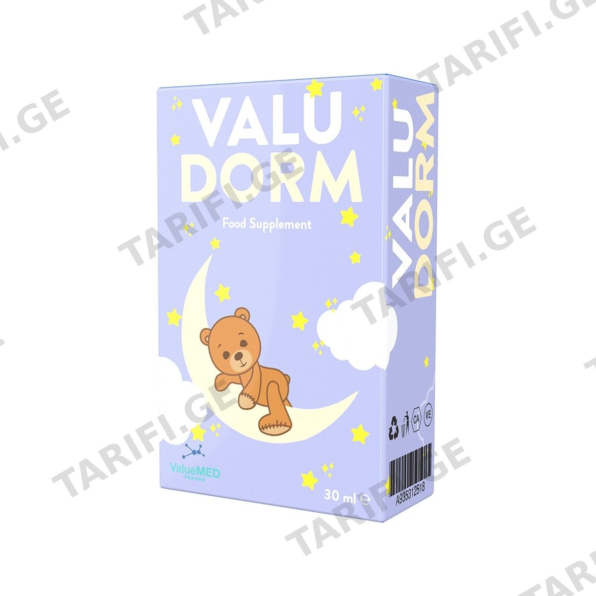ვალუდორმი - Valudorm წვეთები 30მლ