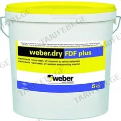 ჰიდროსაიზოლაციო კაუჩუკის ხსნარი Weber.dry fdf plus 5 კგ