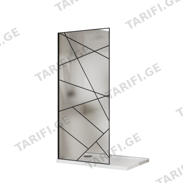 მინის ტიხარი (90x200cm) (S271-UV-90B)