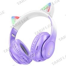HOCO W42 Cat ears BT headphones wireless headset purple grape