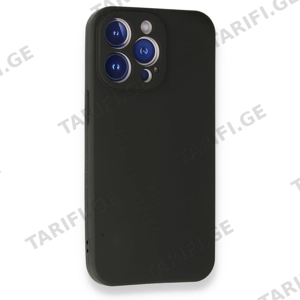 სილიკონის ქეისი iPhone 14 Pro Max First Silicone Case – Black