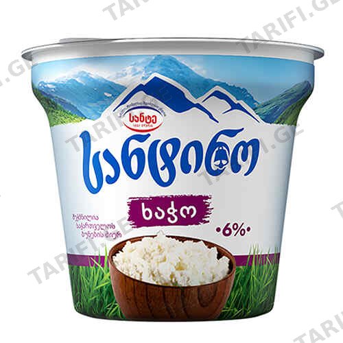 ხაჭო 6% /სანტინო/ 320გრ