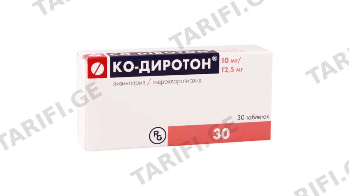 კო-დიროტონი ტაბ.10მგ/12.5მგ.N30
