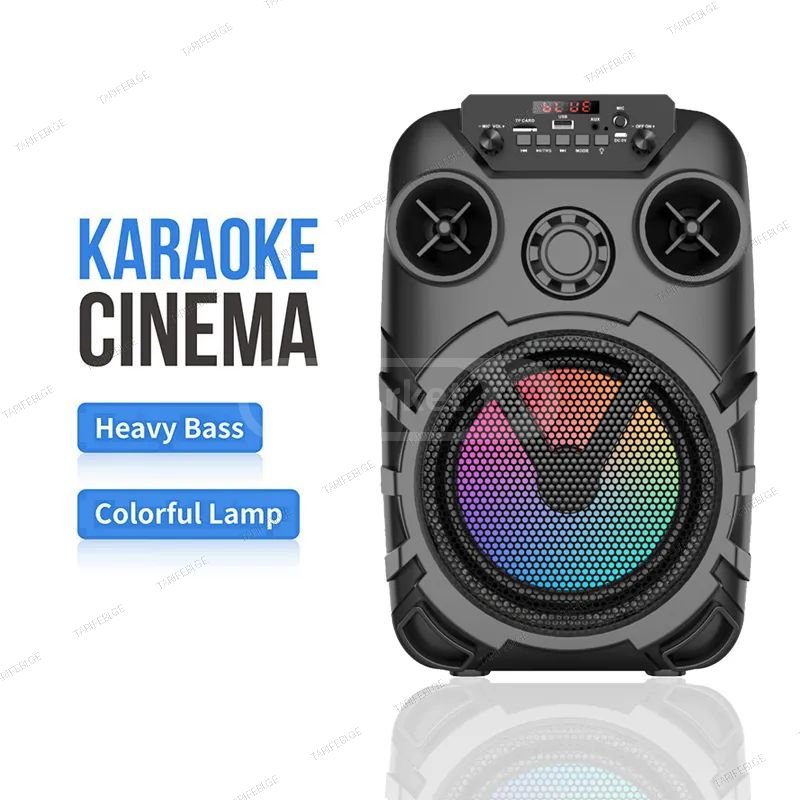 ZQS8122 Bluetooth Speaker With Wireless Microphone For Karao