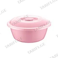 პლასტმასის ჯამი თავსახურით Irak Plastik HOME DESIGN BD-630 25 ლ
