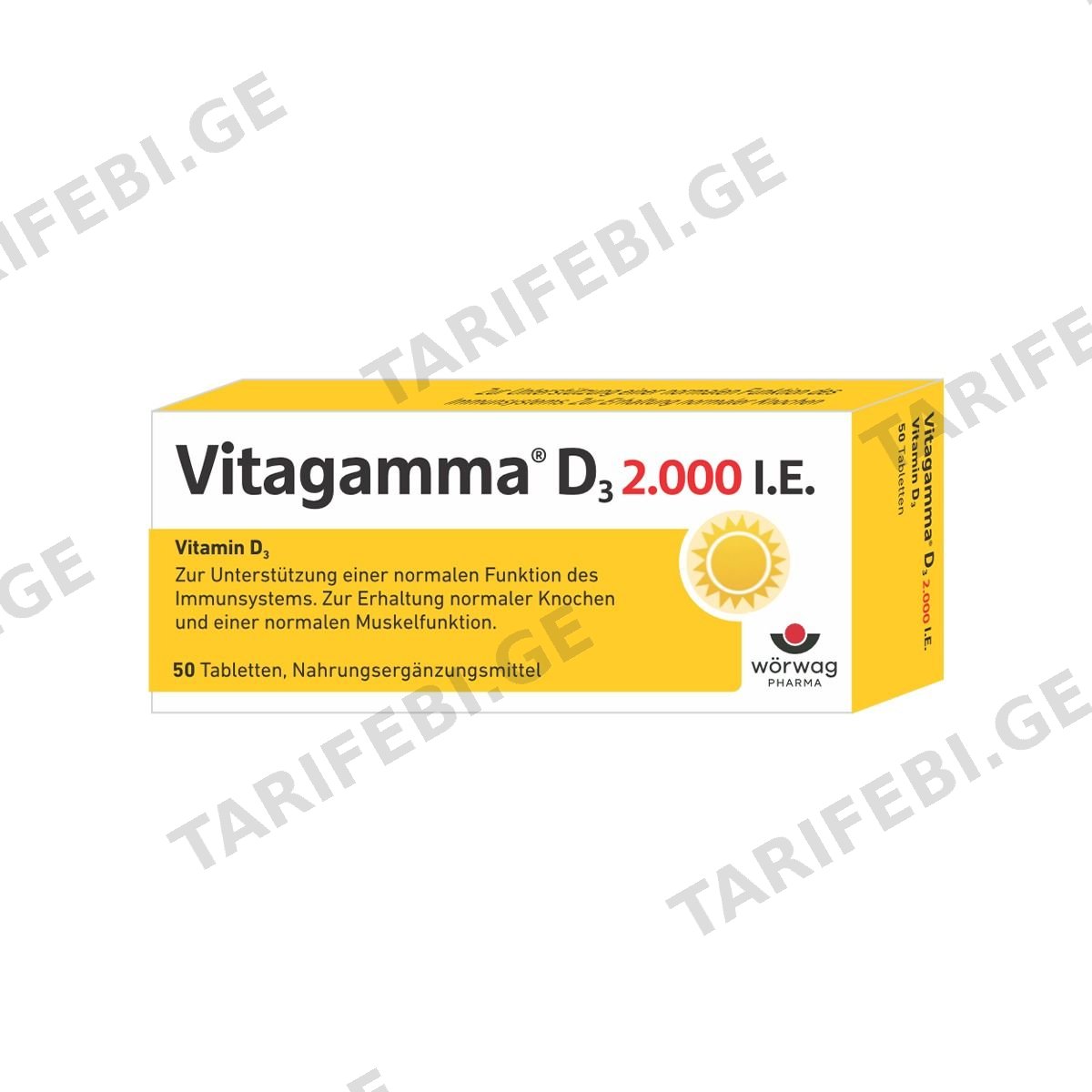 ვიტაგამა D3 - Vitagamma D3 2000სე 50 ტაბლეტი