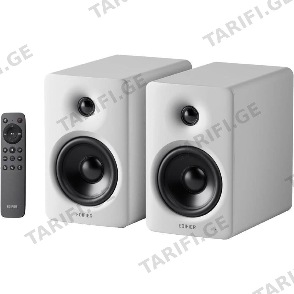 დინამიკი Edifier M90, 100W, HDMI eARC, Optical, Type-C, AUX, Bluetooth, Compact Active Speaker, White