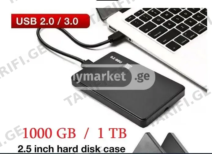 1 TB / 500 GB გარე მყარი დისკი ვინჩესტერები USB , Type-C