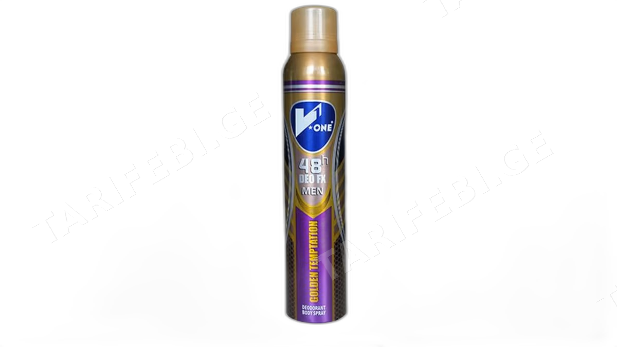 V1 დეოდორანტი კაცისთვის ოქროს ცდუნება 200მლ 8698898445540