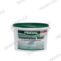(10ლ) ინტერიერის ლატექსის საღებავი FEIDAL INNENLATEX MATT