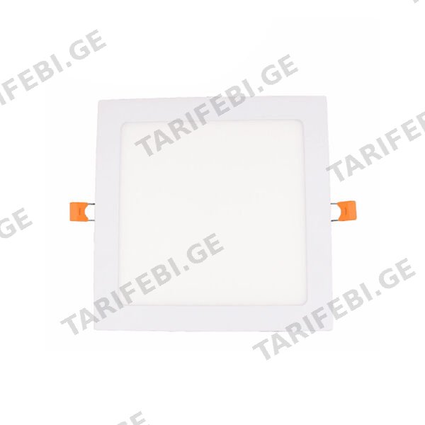 LED პანელური სანათი ოთხკუთხედი 18w 6500K LINUS