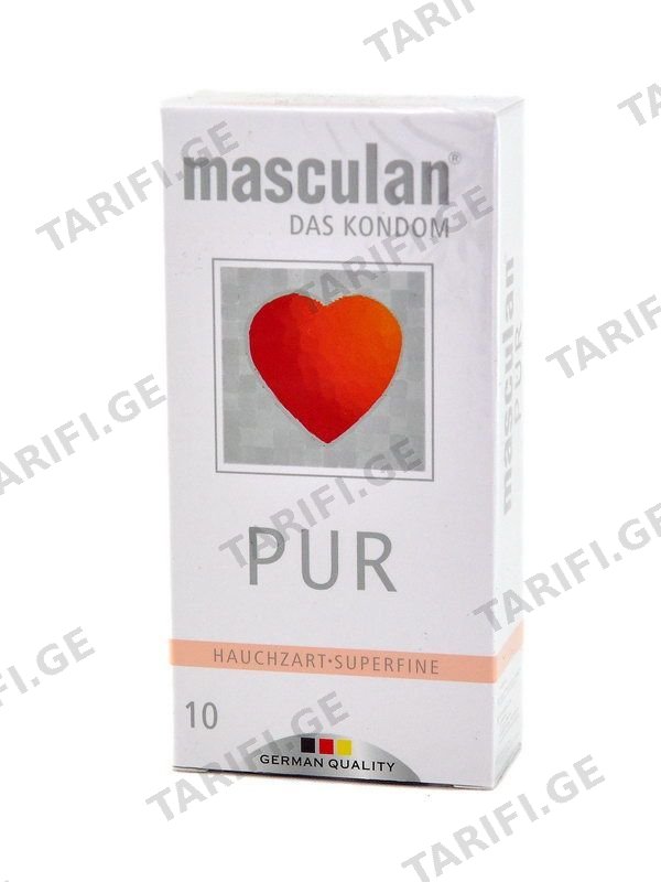 პრეზერვატივი "MASCULAN Pur" N10 *