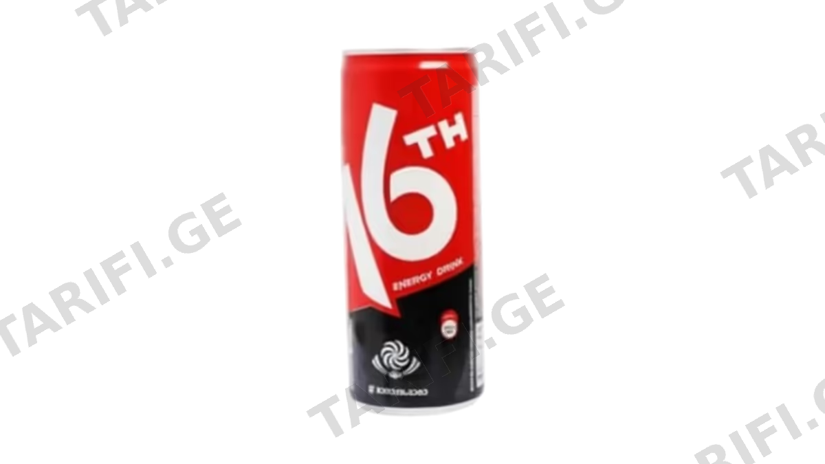 ენერგეტიკული სასმელი"16TH"(მეთექვსმეტე) , 250 მლ