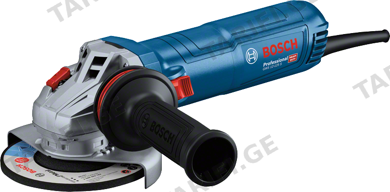კუთხის სახეხი მანქანა Bosch GWS 12-125S 1200 ვტ 125 მმ