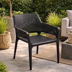 ბაღის სკამი LUKA CHAIR 61.5x60x86 სმ ANTRACIT