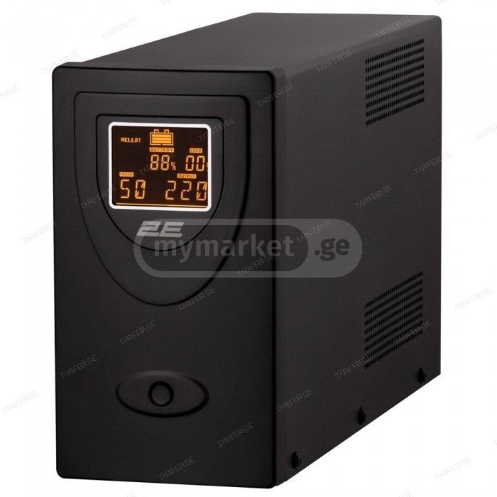 უწყვეტი კვების წყარო - 2E DD2000  2000VA  1200W  LCD BLACK