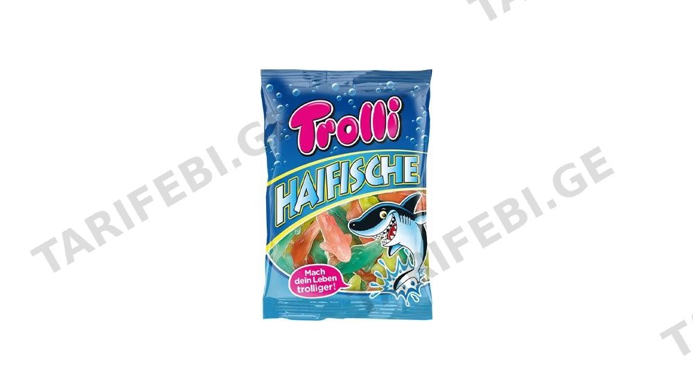 Trolli ჟელიბონი ზვიგენი 100გრ