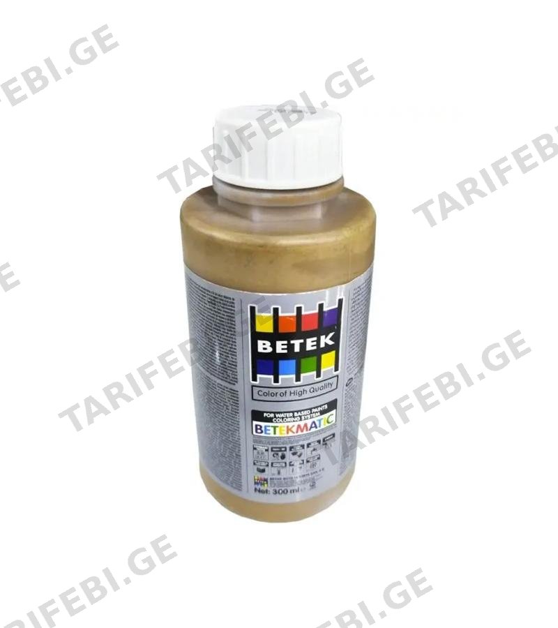 საღებავის ფერი Betek Matic ფერი. Mustard 0.300ლტ