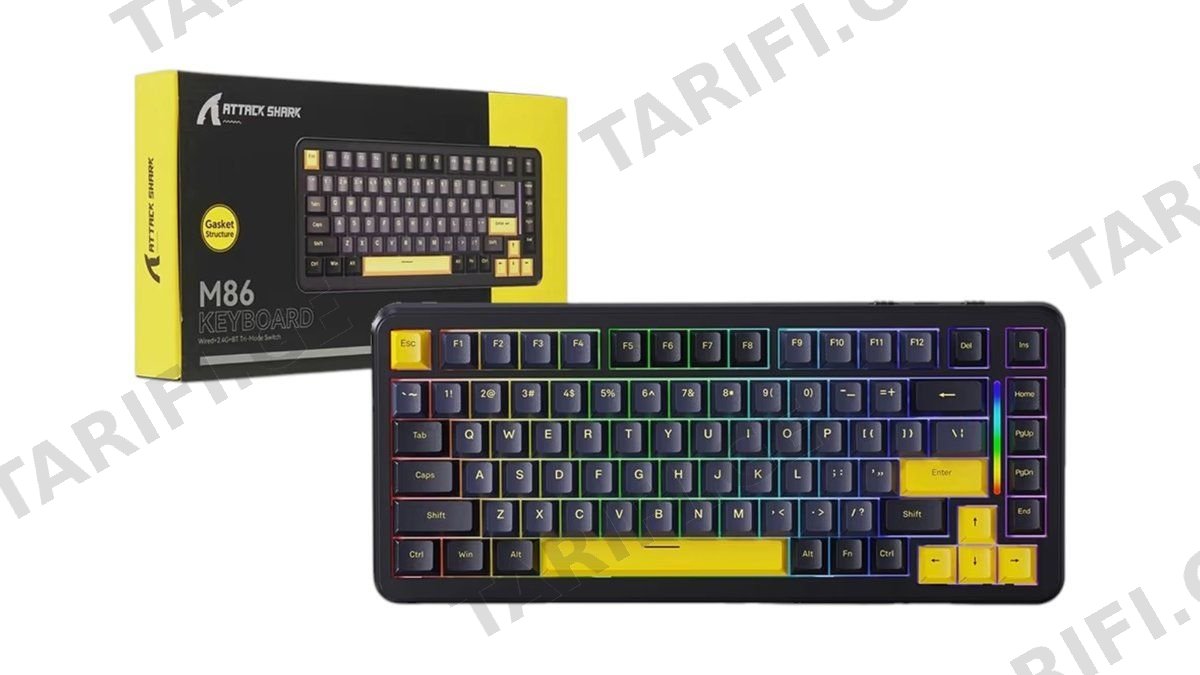 Attack Shark M86 Keyboard Star Black