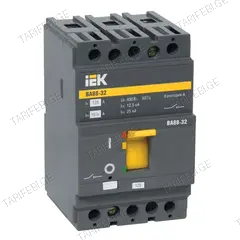 ავტომატური ამომრთველი IEK 125A 3р