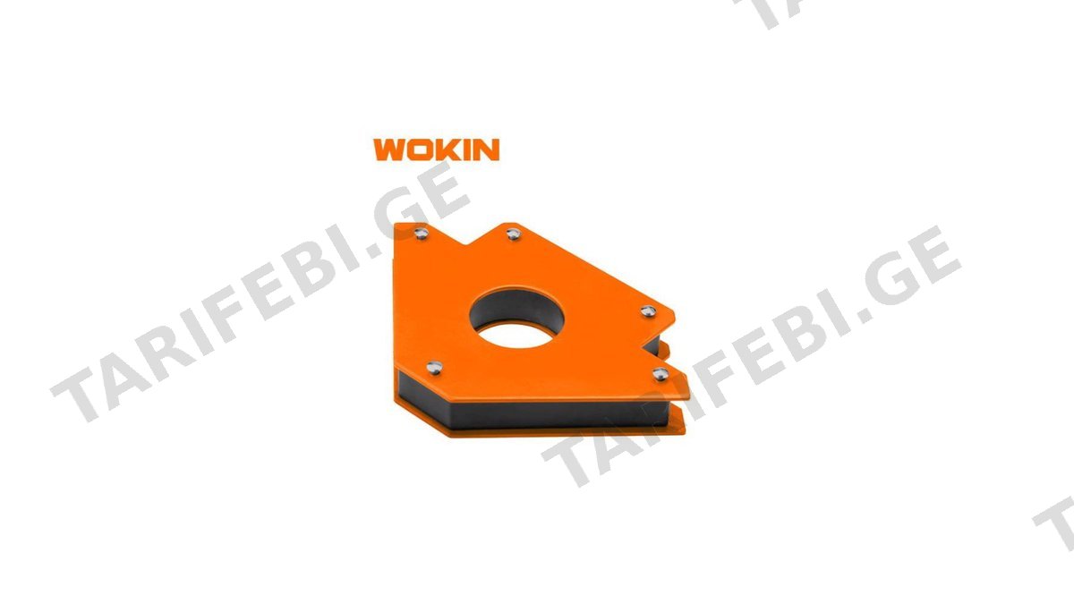 კუთხის მაგნიტური დამჭერი Wokin 585050, 50LBS, Magnetic Welding Holder, Orange