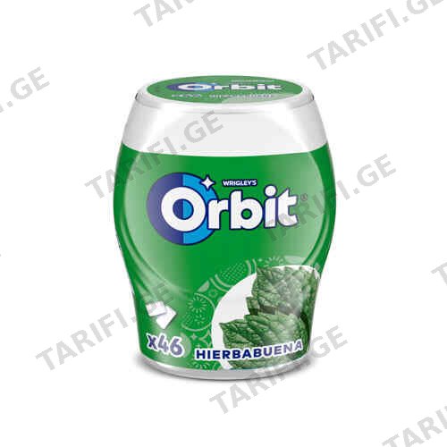 საღეჭი რეზინი ქილა /ორბიტი/ პიტნა 64 გ