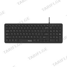 MeeTion K410 USB Wired Keyboard Black კლავიატურა სადენიანი შავი