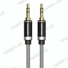 VENTION P460AC-H200 3.5mm Male to Male Audio Cable 2M Silvery Metal Type