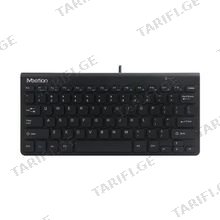 MeeTion K400 USB Wired mini keyboard Black კლავიატურა შავი