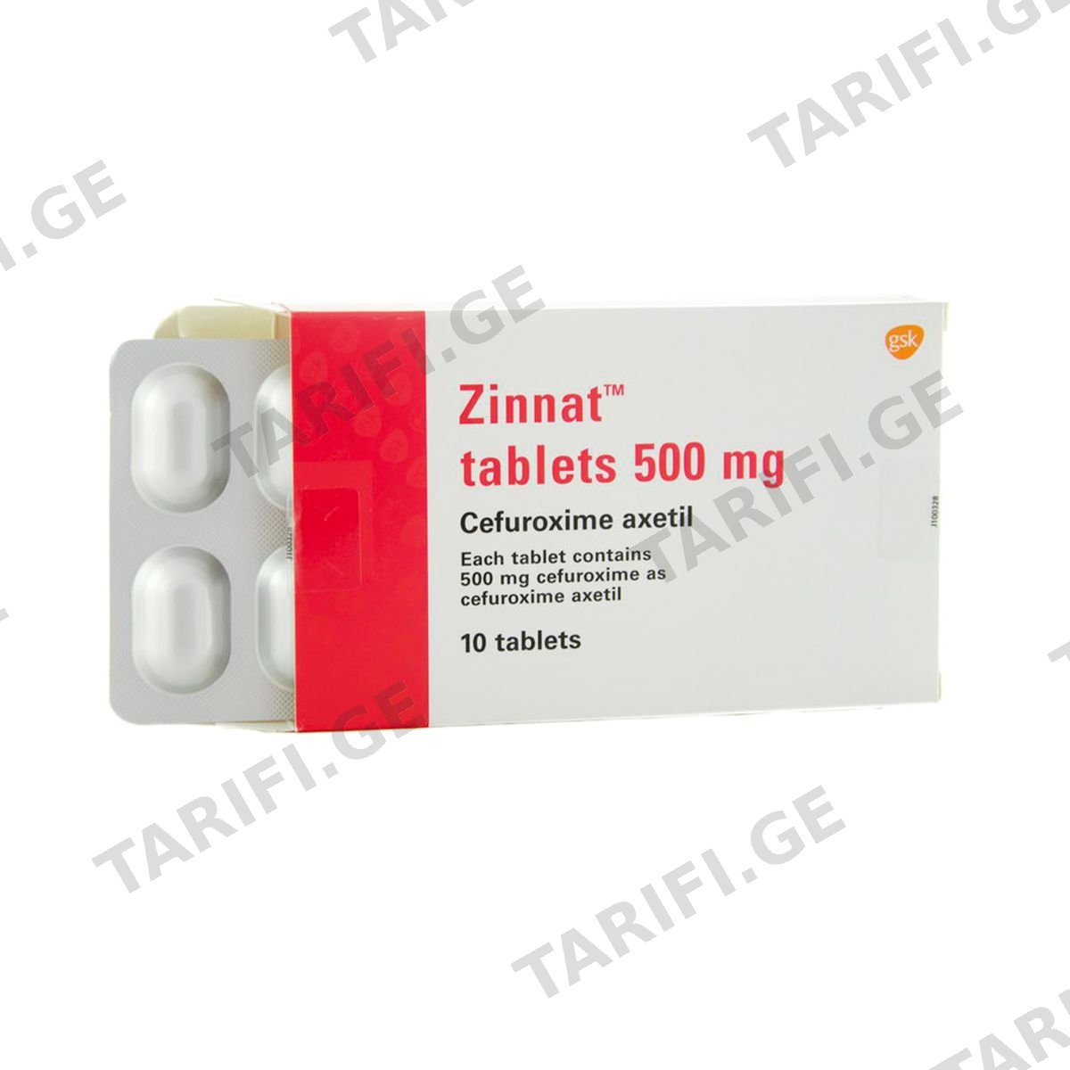 ზინატი - Zinnat 500მგ 10 ტაბლეტი