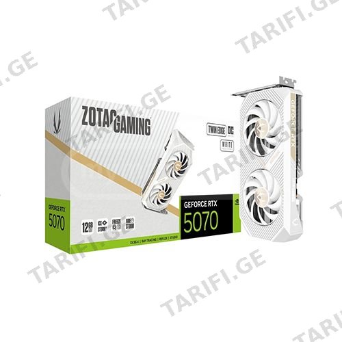 ვიდეობარათი - Zotac RTX 5070 12 GB Twin Edge Oc White