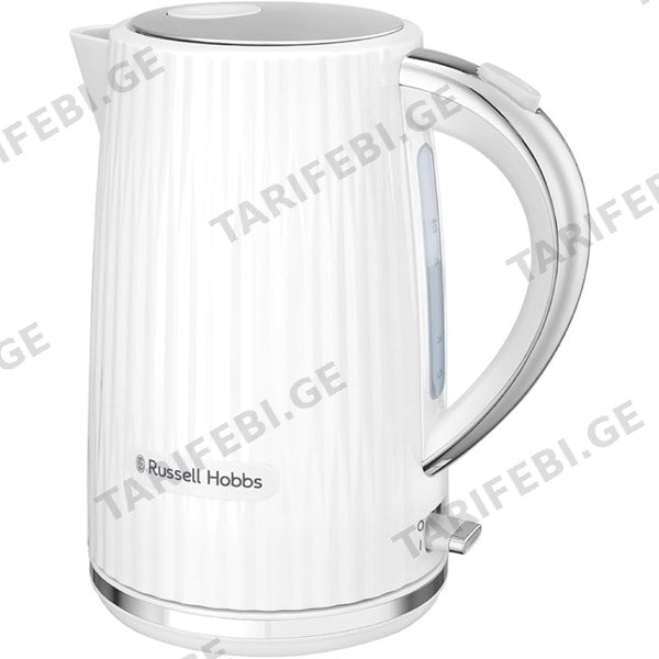 ელექტრო ჩაიდანი Russell Hobbs 27360-70 Eden, 2400W, 1.7L, Electric Kettle, White