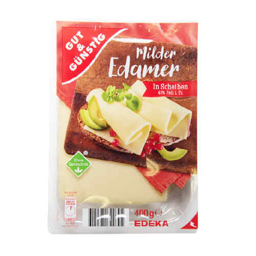 Edam cheese slices /G&G/ 40% 400 gr