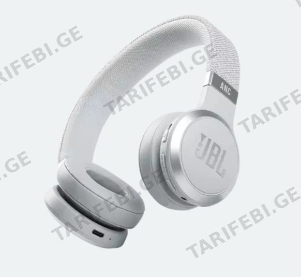ყურსასმენი JBL LIVE 460NC WHITE JBLLIVE460NCWHT