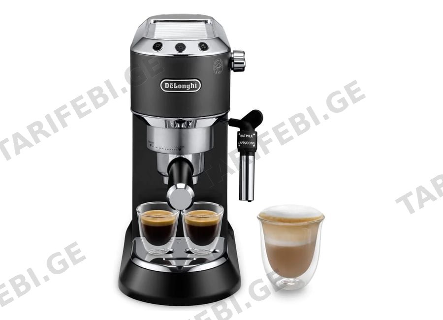 ყავის აპარატი DeLonghi Dedica Manual Espresso Coffee Maker (EC685.BK)