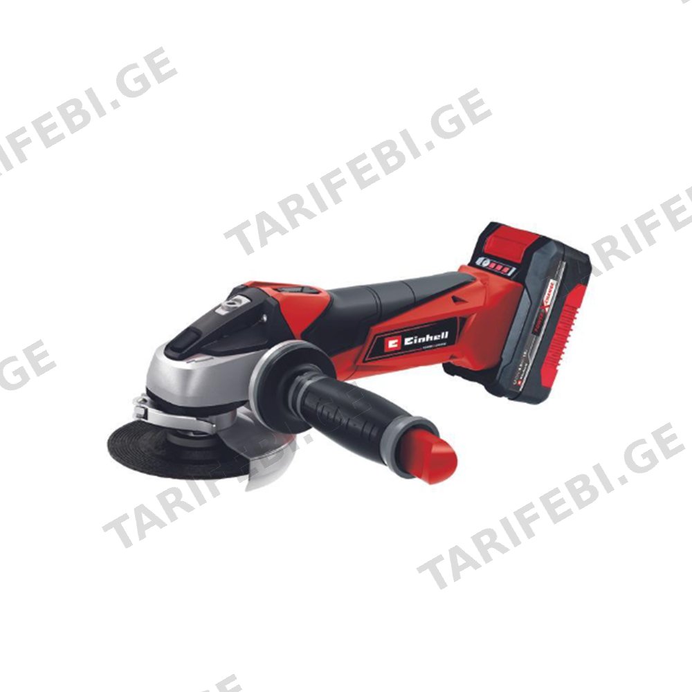 კუთხსახეხი LI-ION 18ვ,115მმ TE-AG 18/115 Li(1x4.0Ah) Einhell