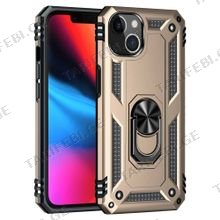 iPhone 13 Sofia Ring Case სილიკონის ქეისი ბეჭდით - ოქრო