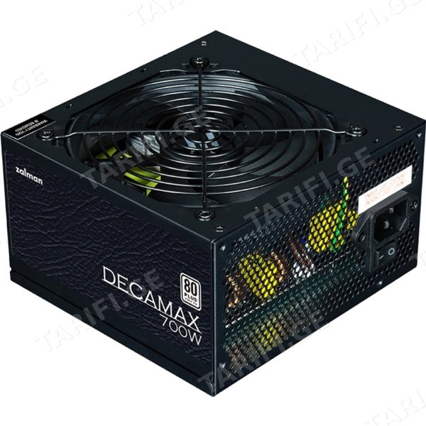 კვების ბლოკი ZALMAN ZM700-LX3 DECAMAX, 700W, 80 PLUS, POWER SUPPLY, BLACK