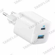 Anker 323 Charger 33W A2331G21White ადაპტერი 33W