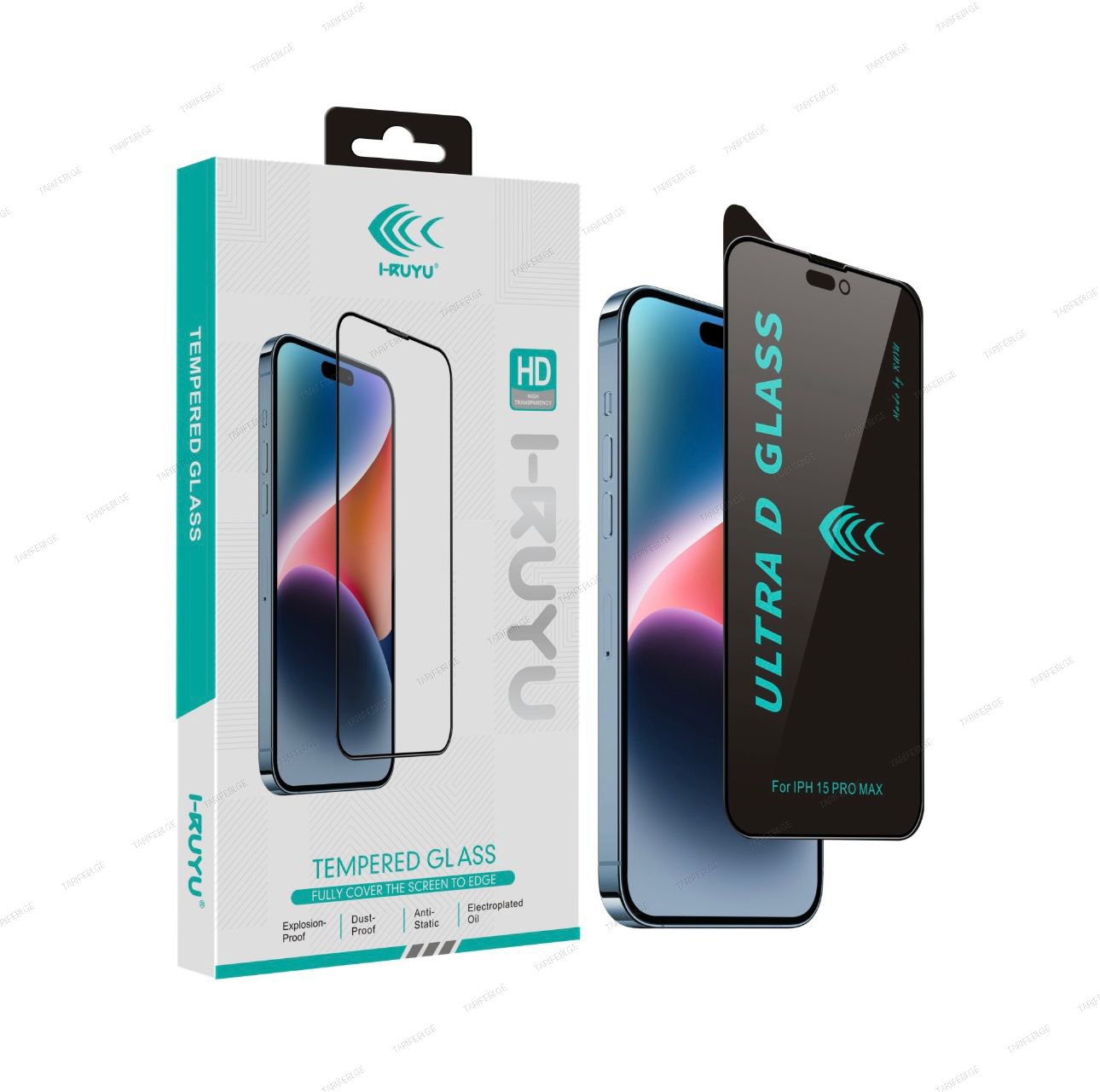 Ultra D Glass with Package Black Protector for iPhone 14/13/13 Pro