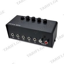 GENIUS Stereo Switching Box აუდიო გადამრთველი
