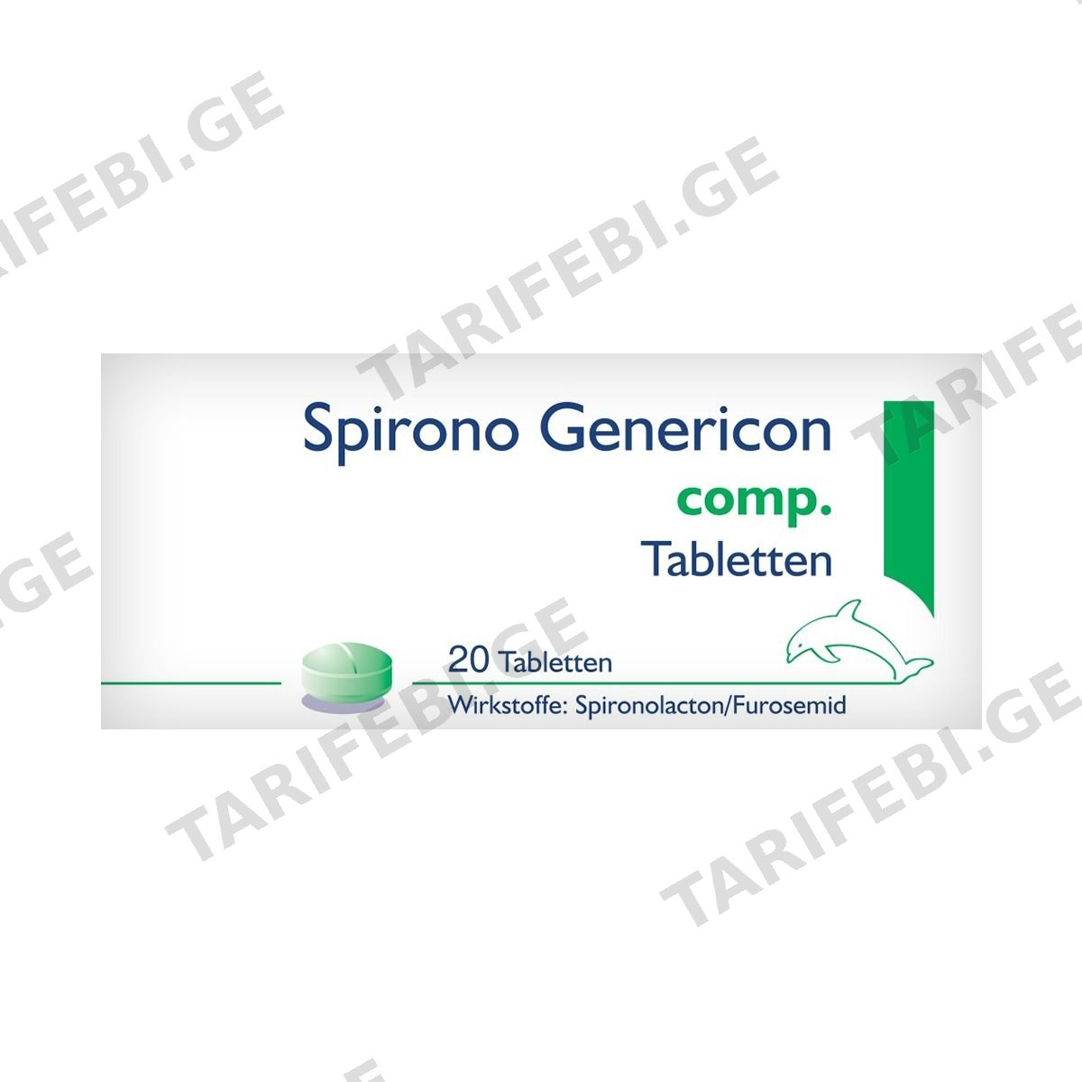 სპირონო გენერიკონი კომპ. - Spirono genericon comp. 20 ტაბლეტი