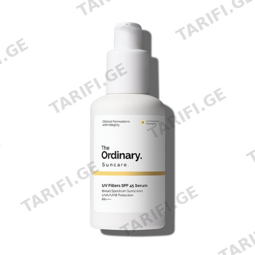 ორდინარი - SUN მზისგან დამცავი სახის შრატი UV SPF 45 60მლ