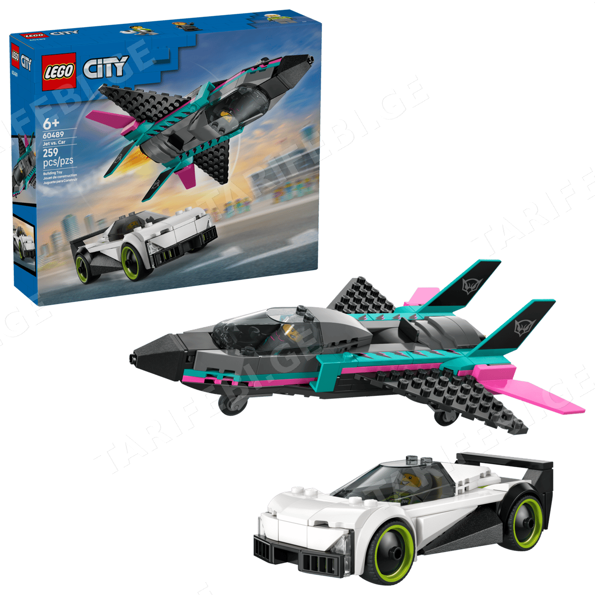 ასაწყობი კონსტრუქცია JET VS. CAR 60489 | CITY