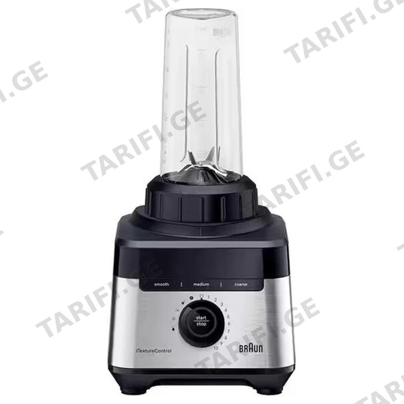 სტაციონარული ბლენდერი BRAUN JB7551BK 1400W 2ლ მინის ჯამით